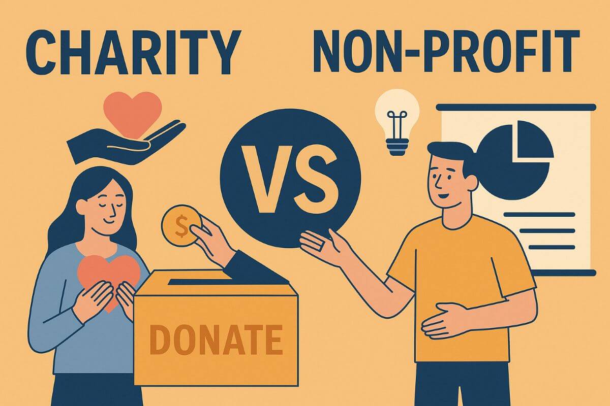 Charity vs Non-Profit: What’s the Difference?